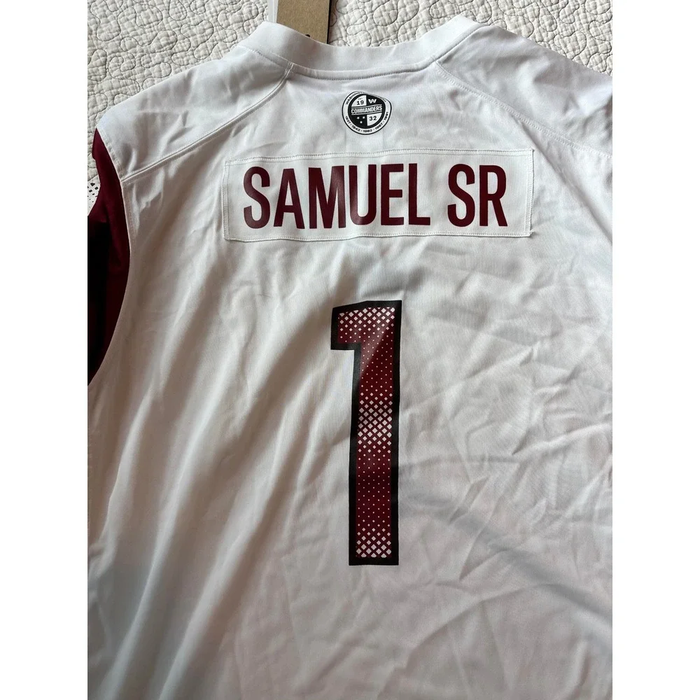 Nike Washington Commanders Curtis Samuel Sr #1 White NFL Jersey Mens XXL